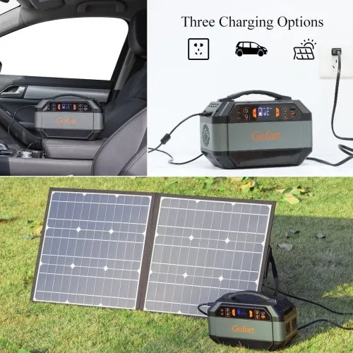 330W Portable Power Station Solar Generator Backup Power