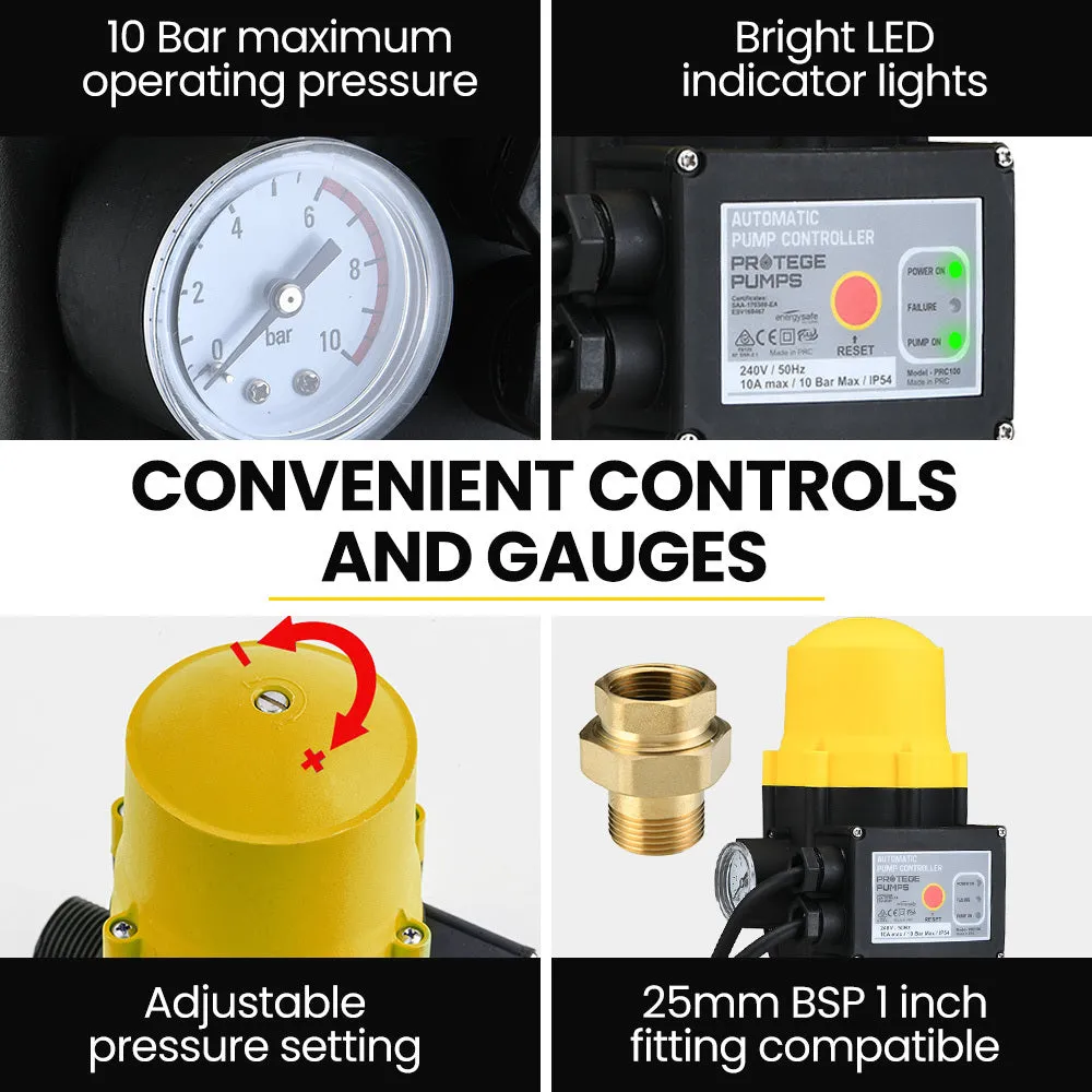 4-Stage Water Irrigation Pump 1100w Auto-Controller Protege