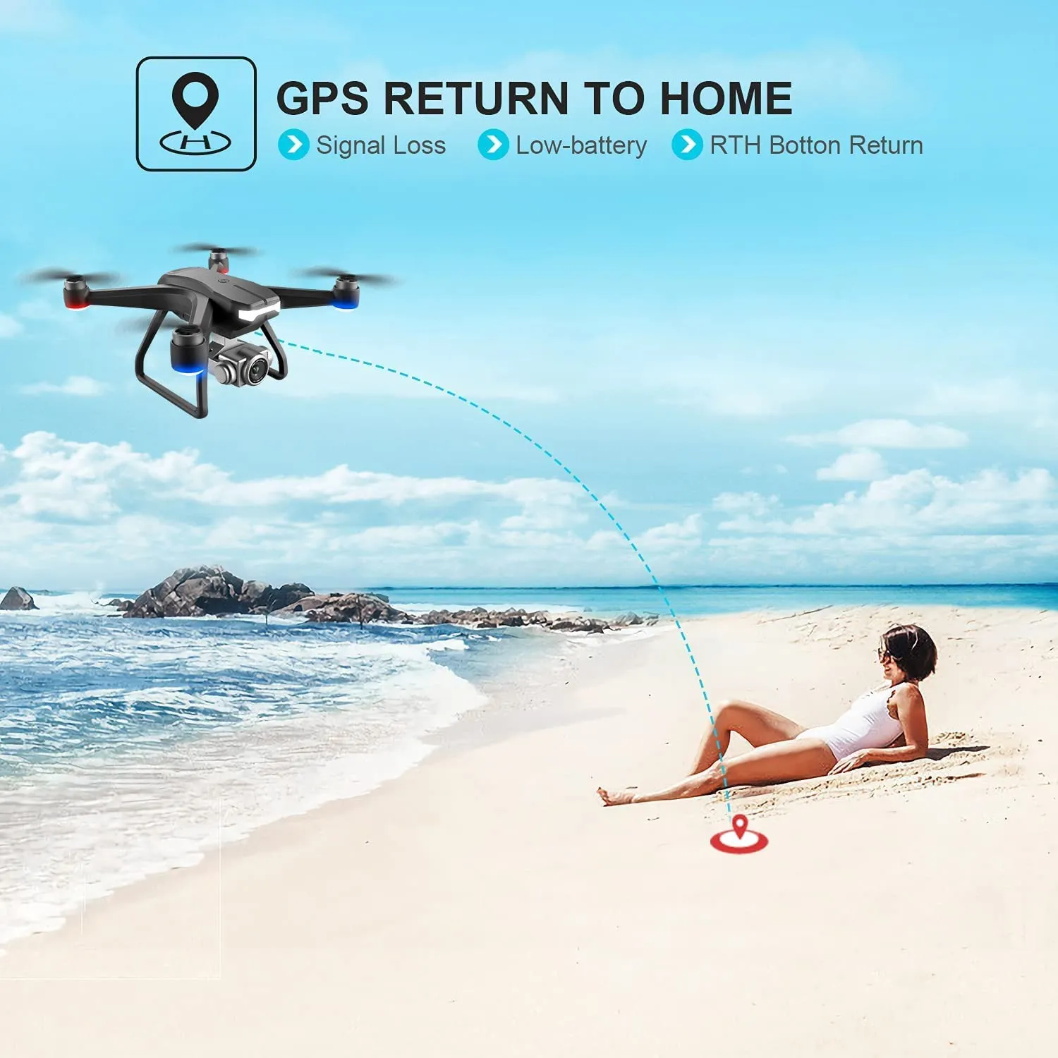 4D-F11 Brushless Motor GPS Drone with HD Camera