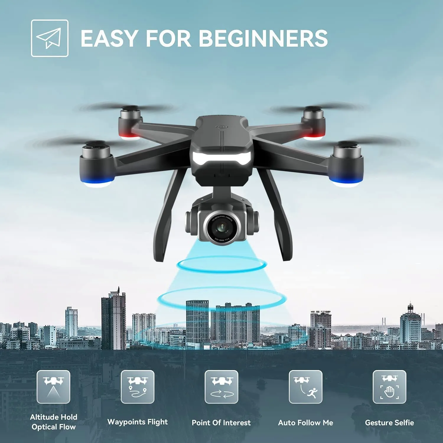 4D-F11 Brushless Motor GPS Drone with HD Camera