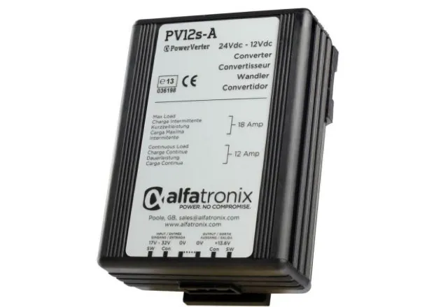 Alfatronix Powerverter CONVERTOR 24V DC - 12V DC Non Isolated DUAL