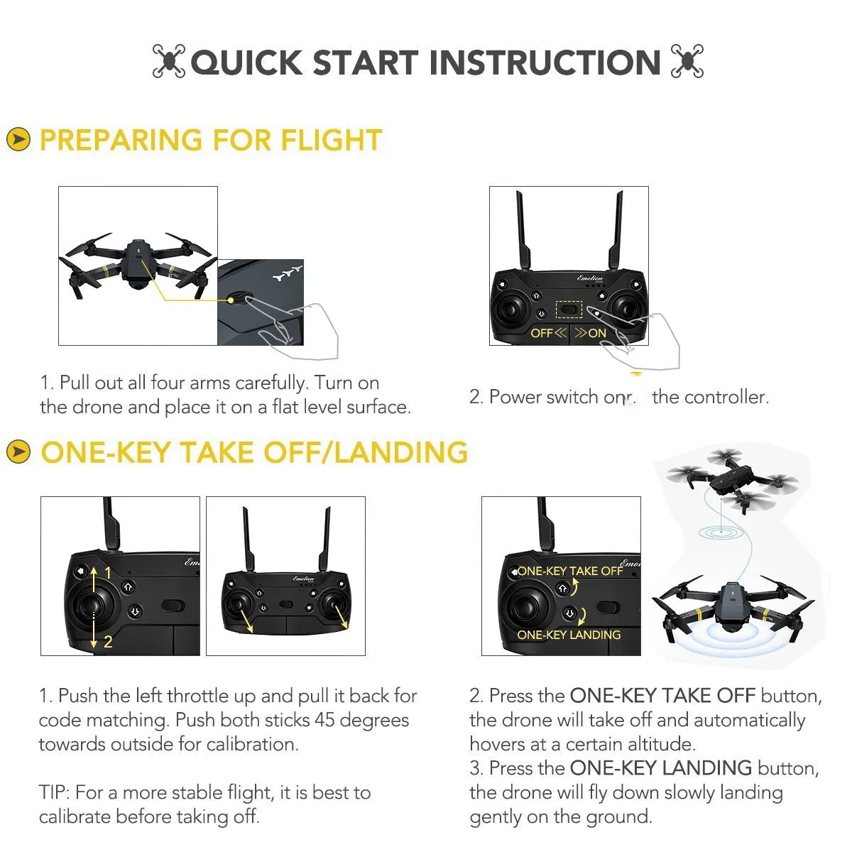 Black Bird 4K Drone Extreme Upgrade w/ Extra Batteries HD Camera Live Video WiFi FPV Voice Command