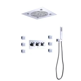 Body Massage LED Shower Head Set with Handheld Shower RB0816