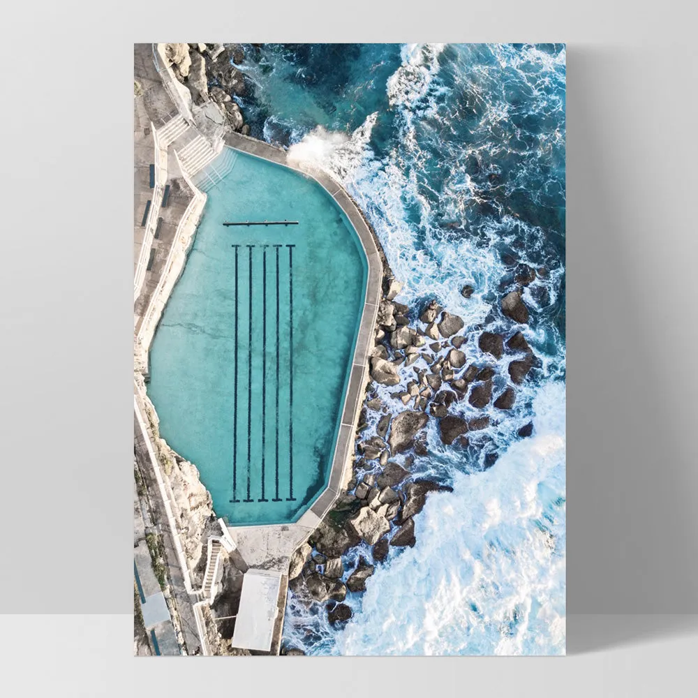 Bronte Rock Pool Aerial I - Art Print