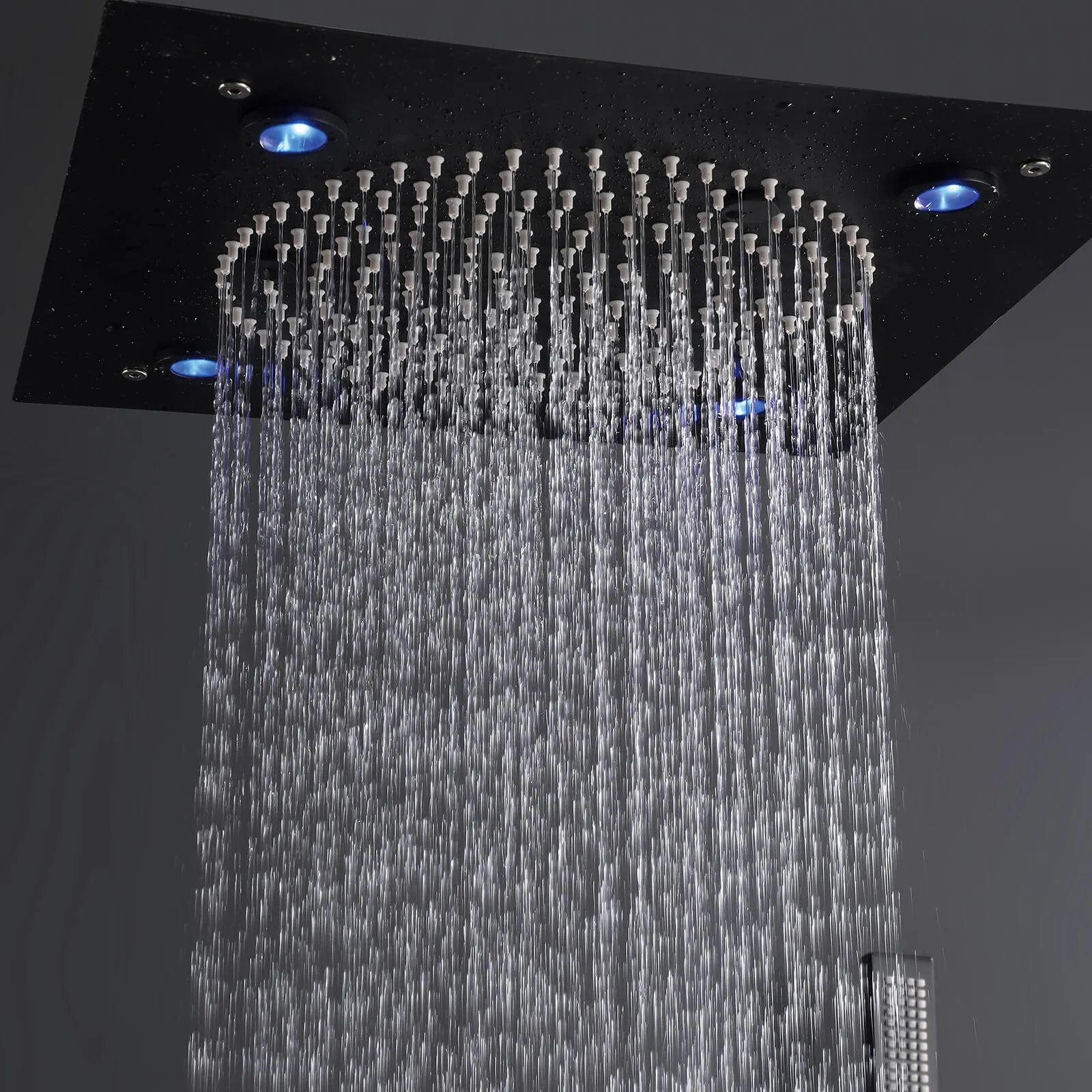 Brushed Nickel 3-Function LED Complete Shower Jet System RB0832