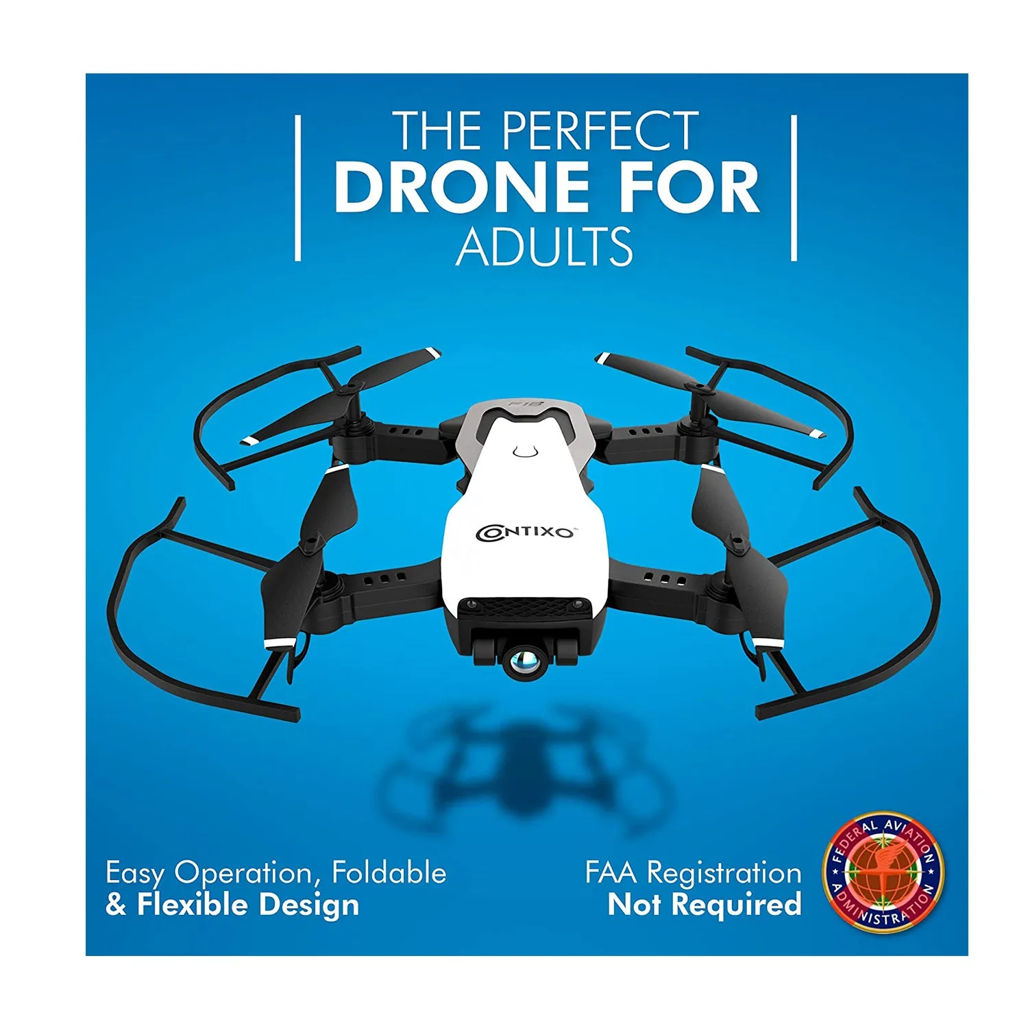 Contixo Arctic F16 FPV Stunt Drone - Includes 2 Batteries for Beginners (Old Model)