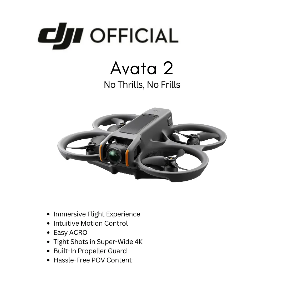 DJI Avata 2 Fly More Combo (Three Batteries) FPV Flight Experience Super wide 4k Camera Drone