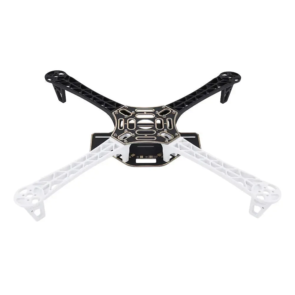 F450 Quadcopter Drone Frame With Integrated PCB - White/Black.