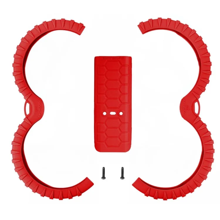 For DJI Avata 2 Sunnylife Drone Anti-Collision Protective Cover Combo Case Kit(Red)