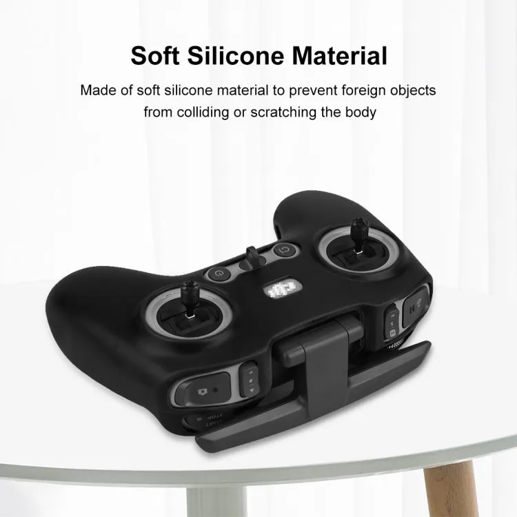 For DJI FPV Combo Remote Control PULUZ Silicone Protective Case (Black)