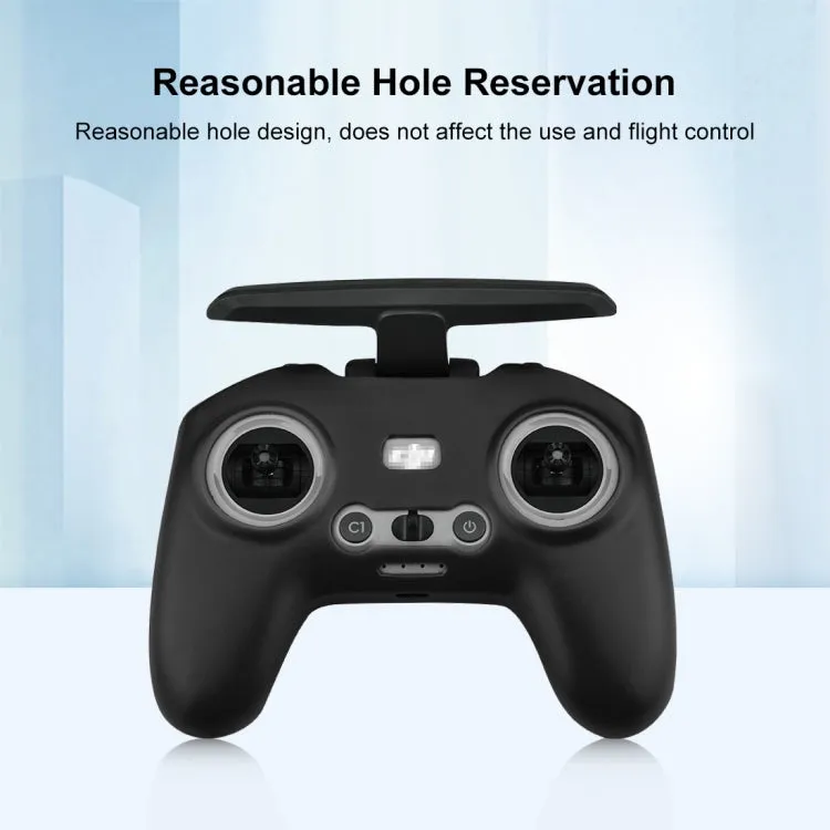 For DJI FPV Combo Remote Control PULUZ Silicone Protective Case (Black)