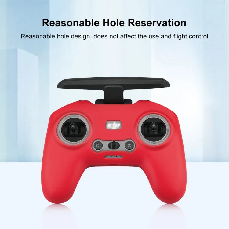 For DJI FPV Combo Remote Control PULUZ Silicone Protective Case(Red)