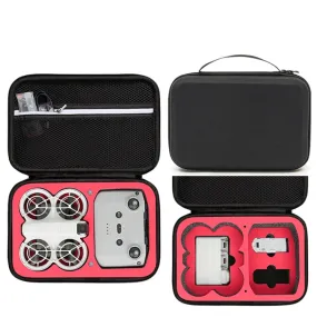 For DJI Neo Fly More Combo Carrying Case Handbag Protective Box(Black   Red Inner)