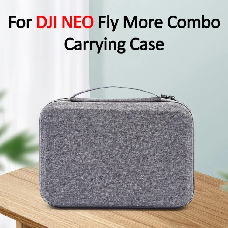 For DJI Neo Fly More Combo Carrying Case Handbag Protective Box(Gray   Black Inner)