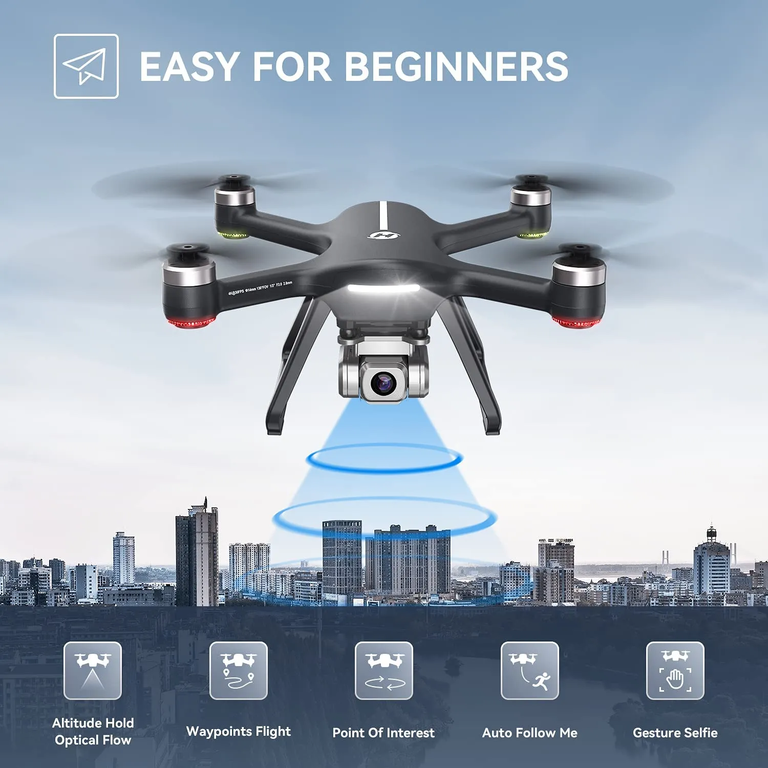 Holy Stone HS700E EIS Drone with 4K UHD Camera GPS RC Quadcopter 5GHz FPV Live