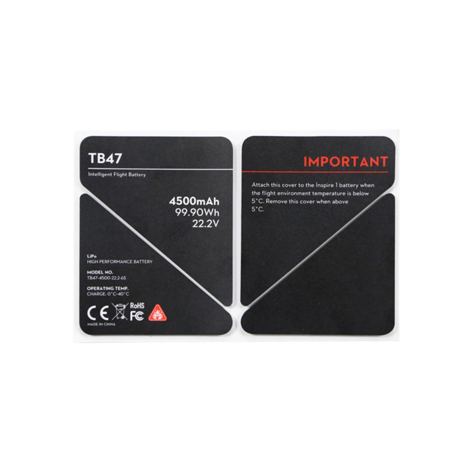 Inspire 1 TB47 Sticker Battery Insulation