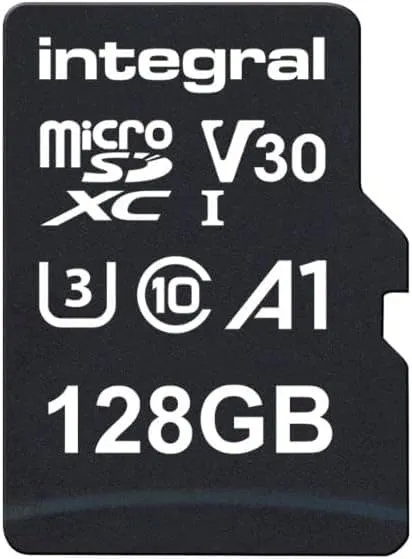 Integral 128GB Micro SD Card 4K Video Premium High Speed Memory Card SDXC Up to 100MB s Read and 50MB s Write speed V30 C10 U3 UHS-I A1