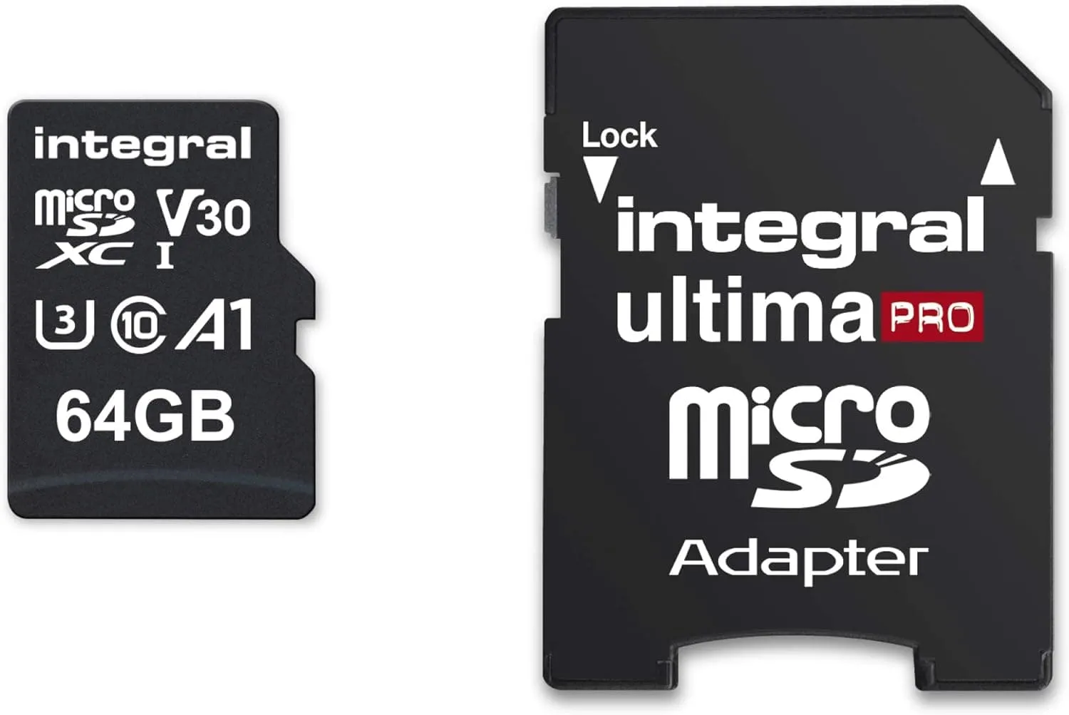 Integral 64GB Micro SD Card 4K Ultra-HD Video Premium High Speed Memory Microsdxc Up To 100MB/S V30 UHS-I U3 A1 C10