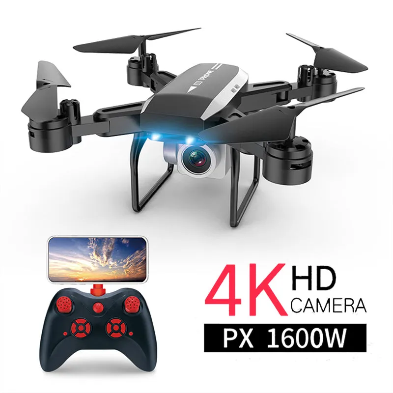 KY606D Drone FPV RC Drone 4k Camera 1080 HD Aerial Video dron Quadcopter RC helicopter toys for kids Foldable Off-Point drones