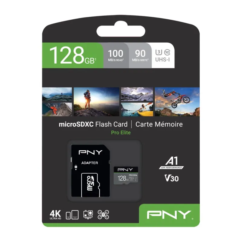 PNY Micro SD Card Pro Elite 128GB