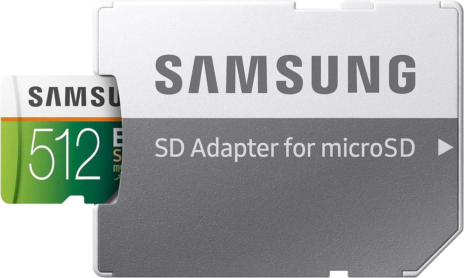 Samsung EVO Select 512GB microSD - 100MB/s Read, 90MB/s Write, Full HD & 4K UHD, with SD Adapter - For Smartphone, Tablet, Action Camera, Drone, and Notebook