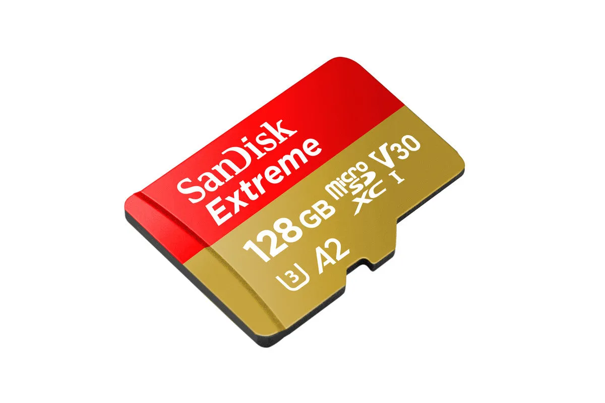 SanDisk 128GB Extreme Micro SD Card with Adapter