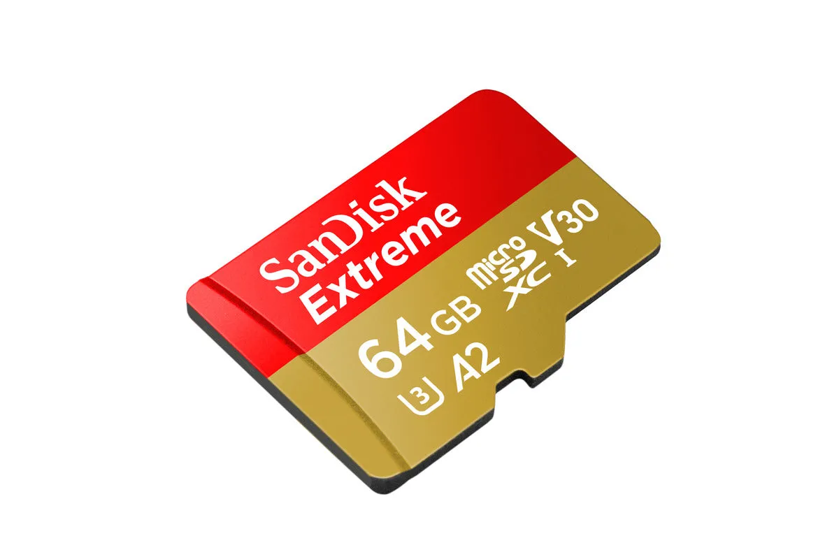 SanDisk 64GB Extreme Micro SD Card with Adapter