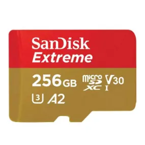 SanDisk Extreme 256GB A2 U3 V30 MicroSD MicroXC Card