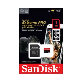 Sandisk Micro SD 1TB 200MB/S Class 10 Extreme Pro