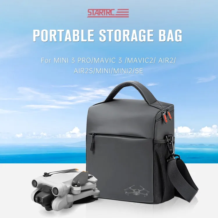 STARTRC Portable Carry Box Single Shoulder Storage Bag for DJI Mini 3 Pro / Air 2S / Mini 2 / Mavic 3 / Air 2 (Black)