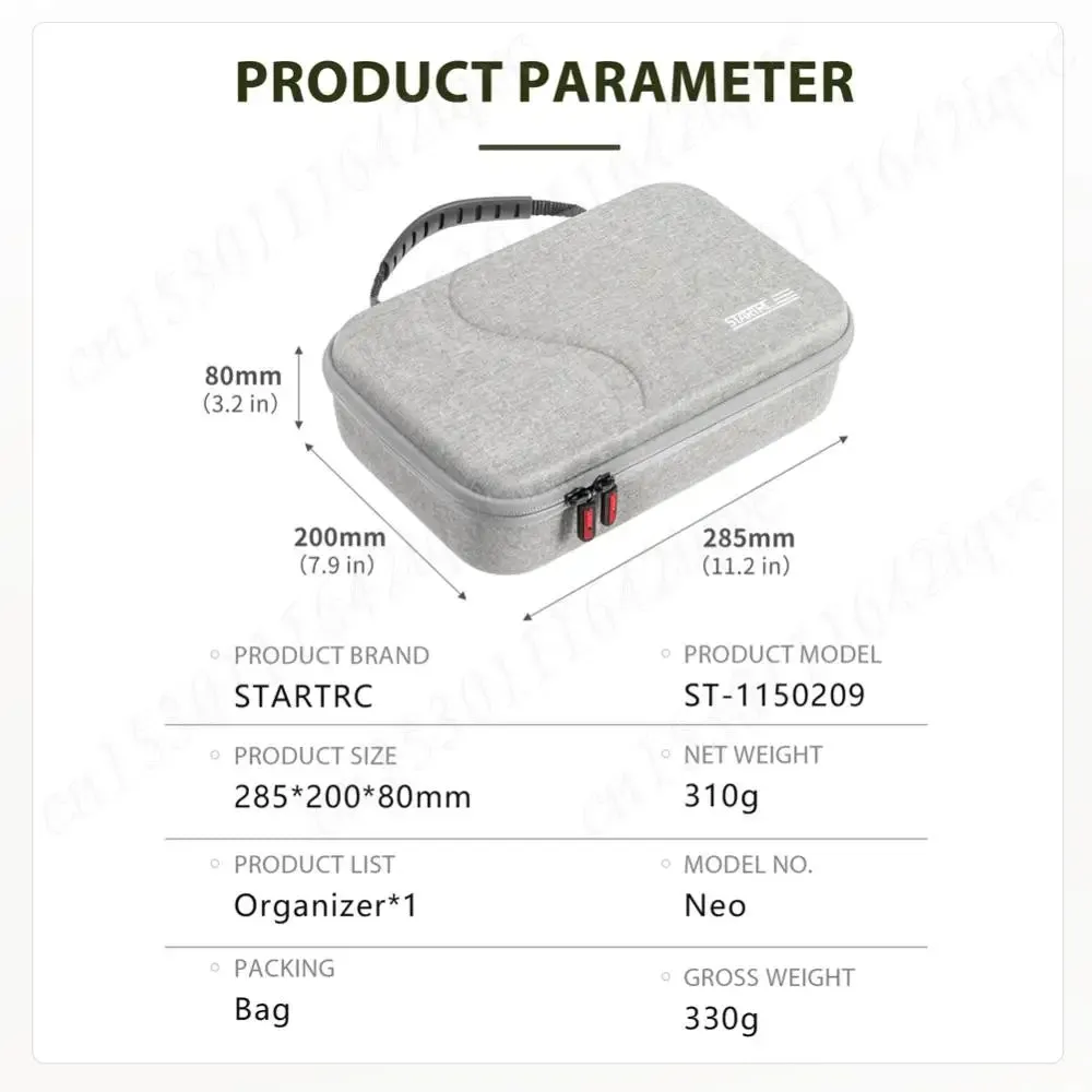 Storage Bag for DJI Neo Drone Carrying Box Waterproof Case Dustproof Portable Handbag for DJI RC Smart Controller Accessories