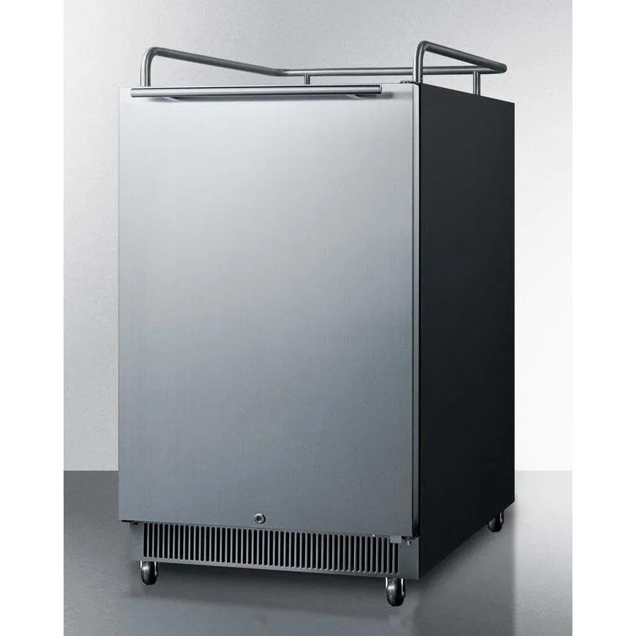 Summit 24" Built-In Frost Free Stainless Steel Kegerator SBC677BINK