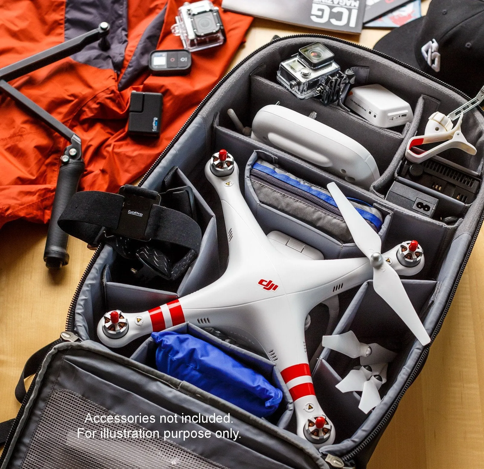 Think Tank FPV Airport Helipak Backpack for DJI Phantom 2 and Phantom 3 Quadcopters