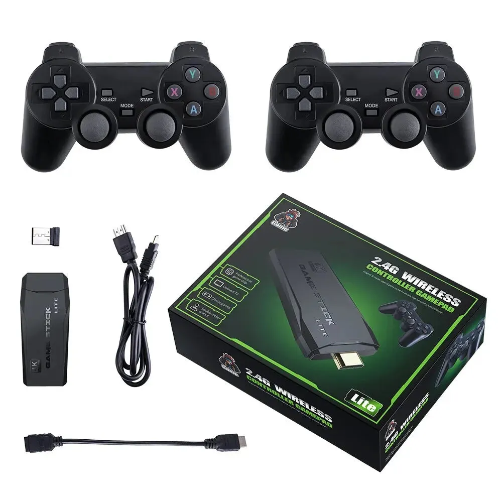 Video Game Console 2.4G Double Wireless Controller Game Stick 4K 20000