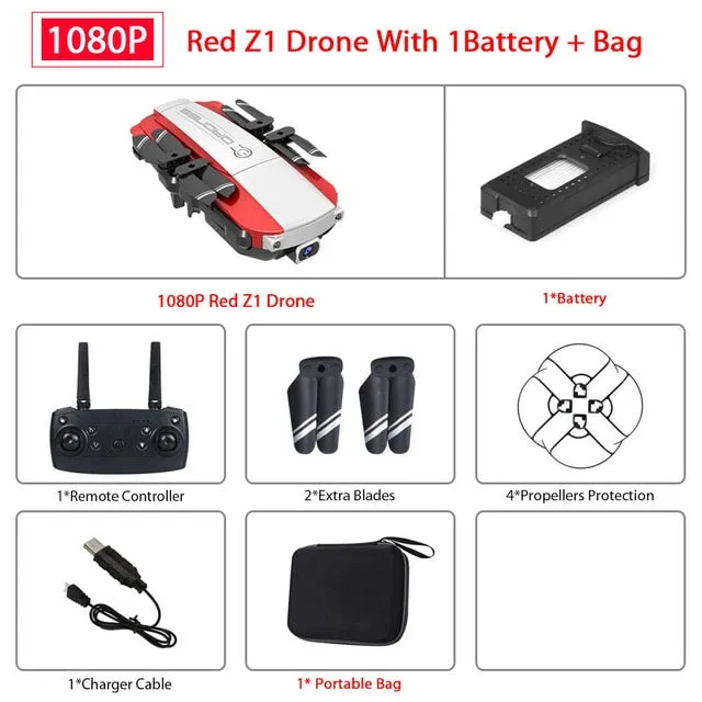 Z1 Wifi FPV Mini Drone with 1080P 4K HD Camera