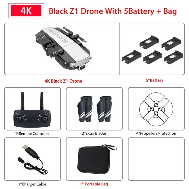 Z1 Wifi FPV Mini Drone with 1080P 4K HD Camera