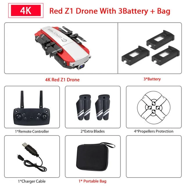 Z1 Wifi FPV Mini Drone with 1080P 4K HD Camera