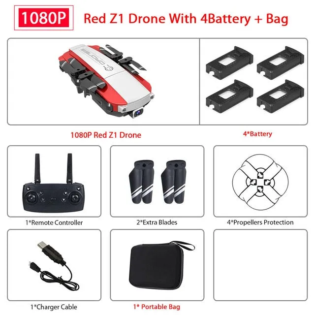 Z1 Wifi FPV Mini Drone with 1080P 4K HD Camera