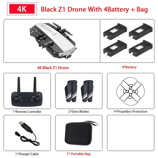 Z1 Wifi FPV Mini Drone with 1080P 4K HD Camera